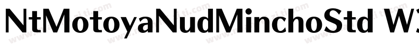 NtMotoyaNudMinchoStd W3字体转换